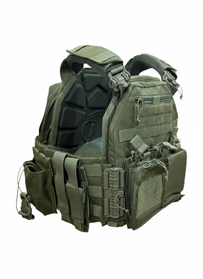 Full Assault Package Vest (FAPV-QR) Gen5 Plate Carrier-Green-Advanced Padding