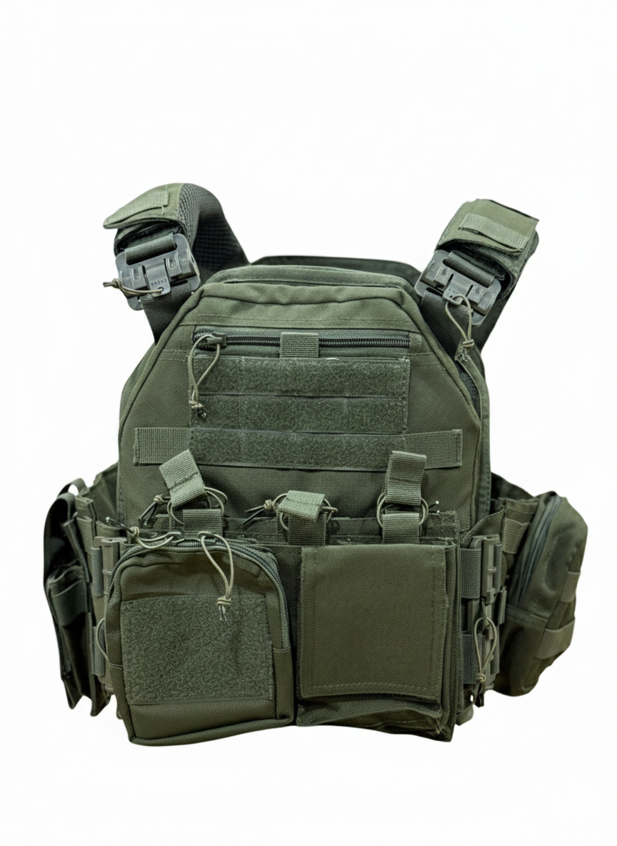 Full Assault Package Vest (FAPV-QR) Gen5 Plate Carrier-Green-Advanced Padding