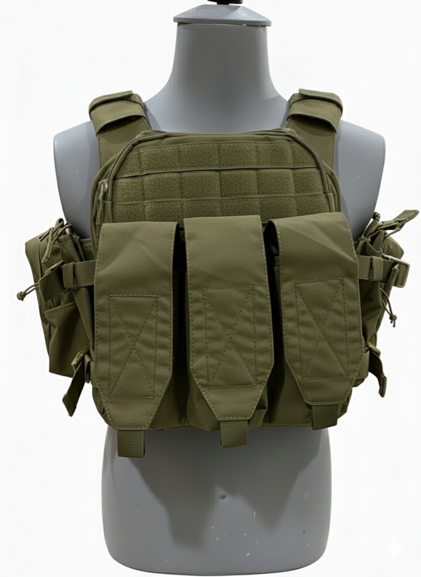 MPC V3 -Micro Plate Carrier Green- Lightweight Carrier | Specter Defense-Adjustable-Takes 10x12 plates