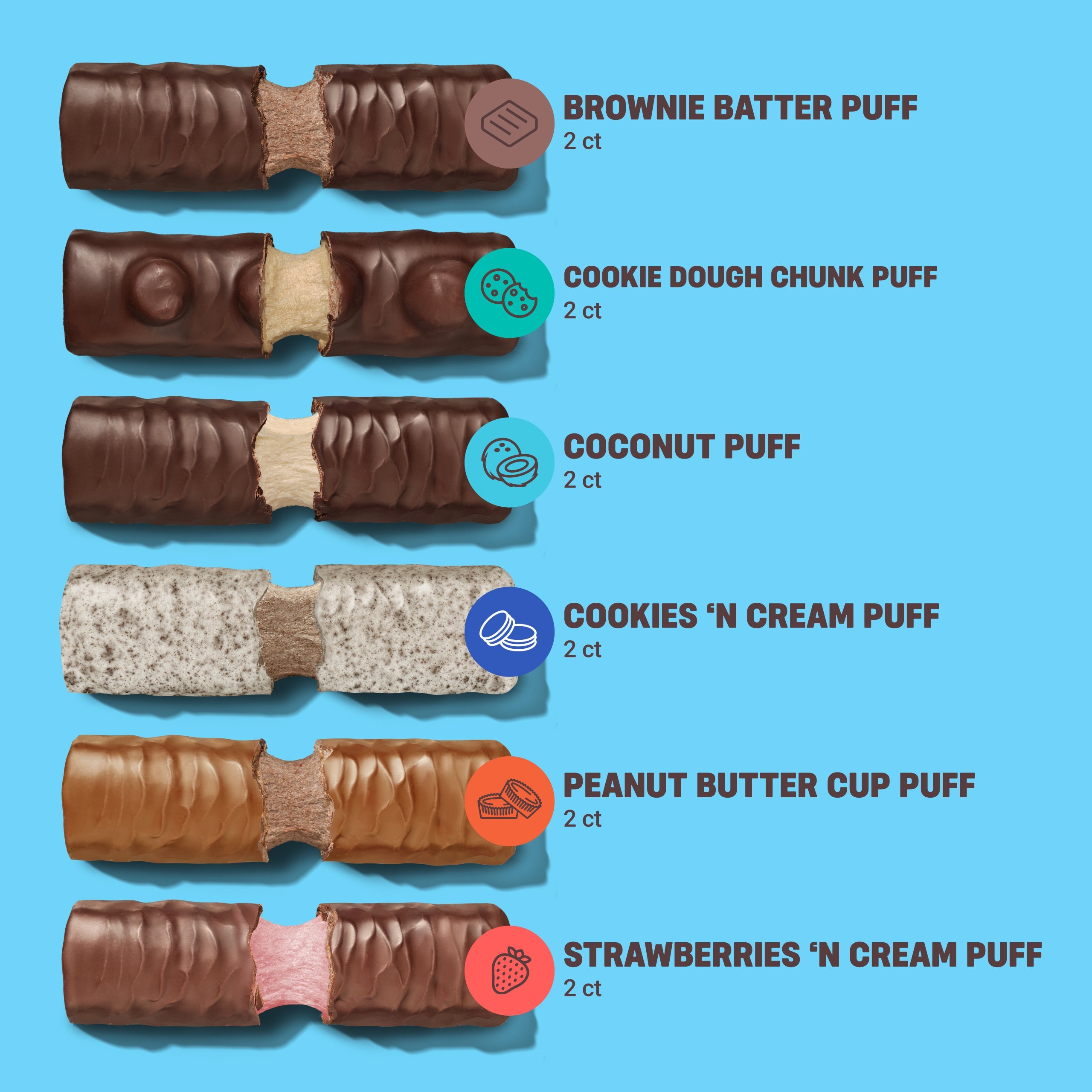 BUILT Puff  Protein Bar 12ct Mixed Box